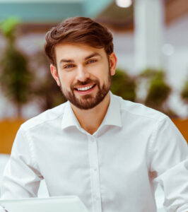 Guy with white shirt