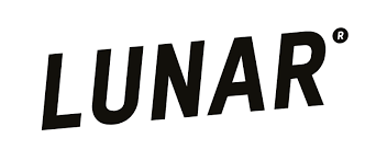 LUNAR® brand logo in bold uppercase black letters with a registered trademark symbol, displayed on a white background.